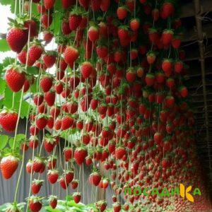 Клубника ампельная Анастасия купить по цене от 370р. в интернет-магазине «Посадика» с доставкой почтой в в Богородицке и по всей России – [изображение №1].